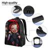 Cartoon Chucky Unisex Rucksack Laptop Schultasche College Student Umhängetasche Leichtgewichtiger Basis Tagesrucksack Für Erwachsene Teenager Kinder-SYS454