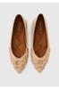 Damen Ballerinas Beige