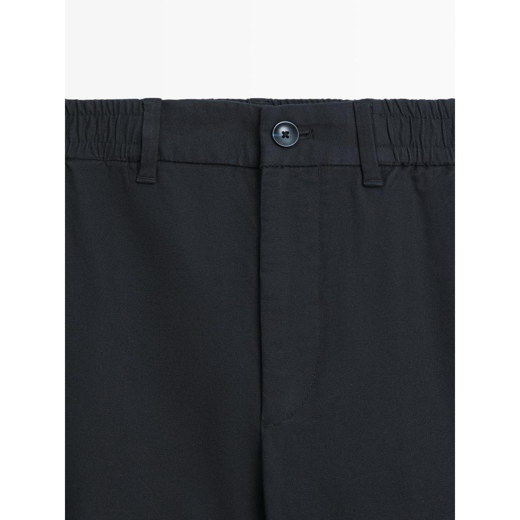 Masimodutti Cotton Blend Jogger Fit Pants