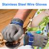 Stainless Steel Cut Resistant Gloves Oyster Shelled Gloves A9 Protection Level Mitt for Shucking Glass Handling And Industrial Use