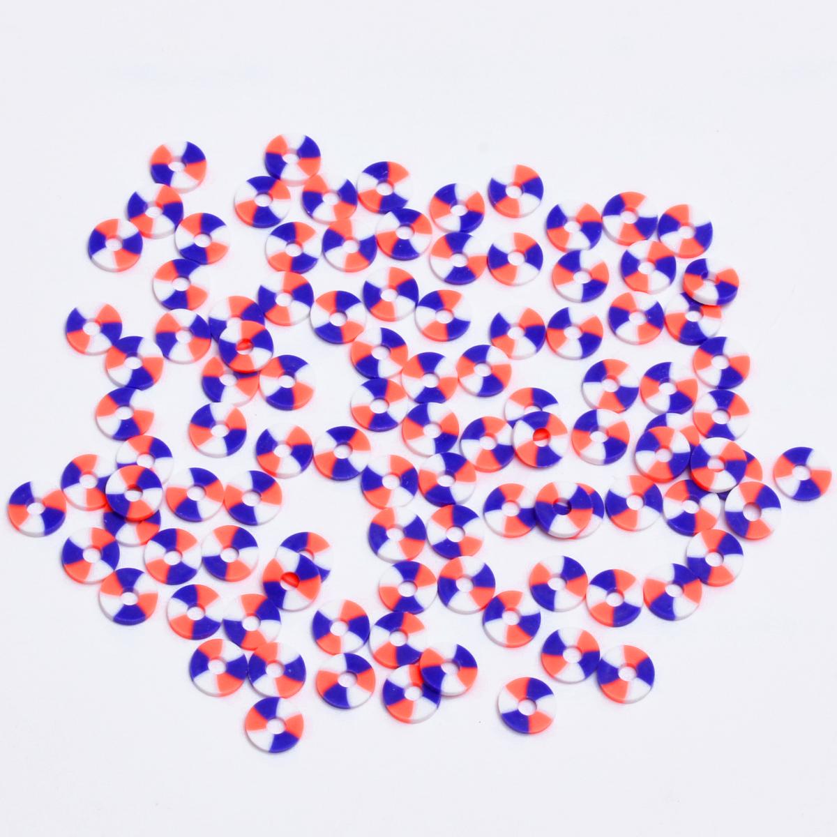 

200 шт., 6 мм, круглые, плоские, из полимерной глины, подходящая по цвету прокладка, свободные бусины, материалы ручной работы для изготовления ожерелья, браслета, брелоков