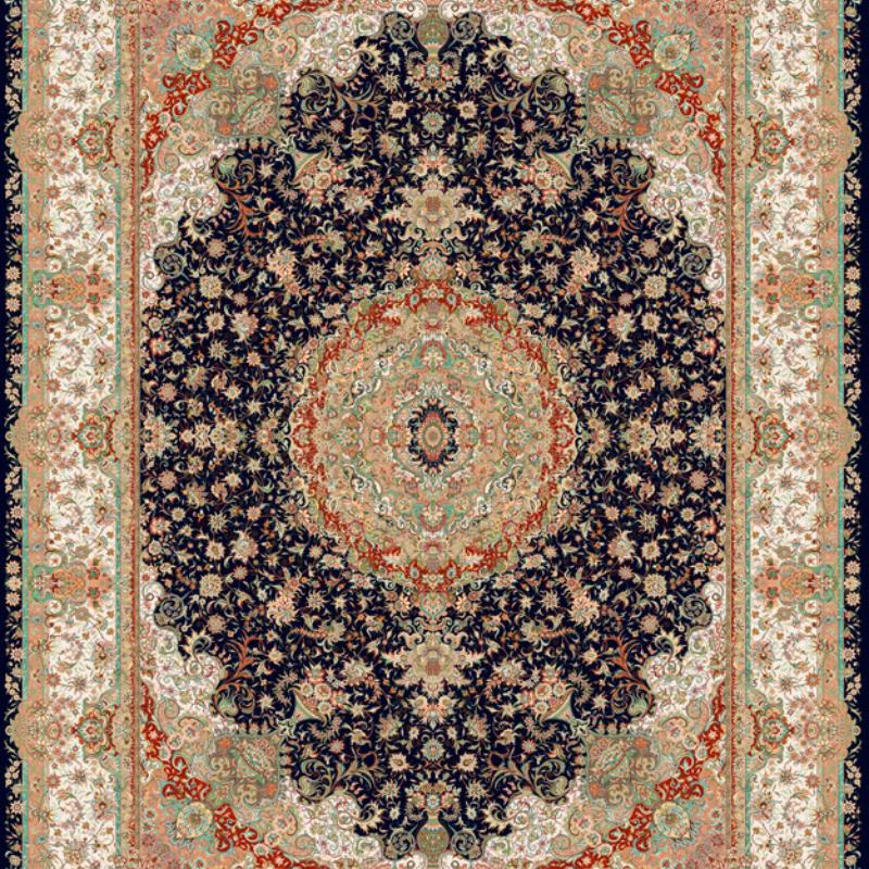Indian Moroccan Carpet Area Rug Floor Mats Ethnic Style Children Play Mat Bedroom Trendy Non-slip Living Room Flannel Home Decor