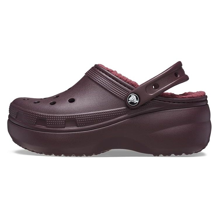 Crocs EVA Classic Cloud Warm Cotton Clogs Women Footwear Deep-Cherry 207938-6WD 37-38