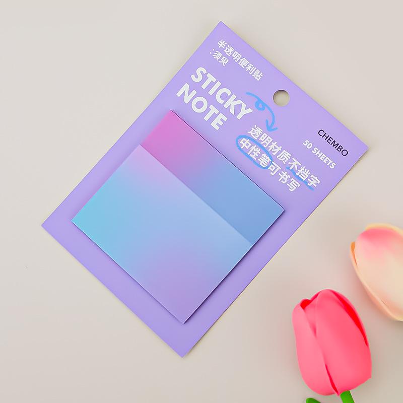 Custom Gradient Colored Reusable Sticky Notes for Students and Office Planners