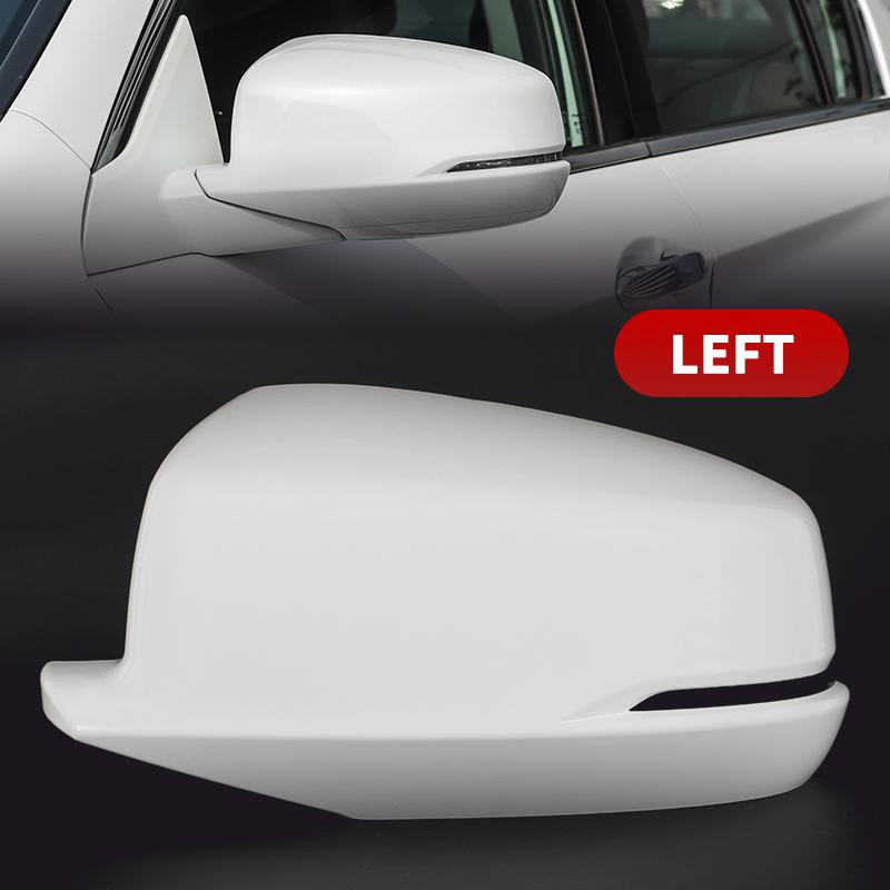 Primed White/Glossy Black Rearview Mirror Housing Cover Cap W/Turn Signal For Honda Accord 2013 2014 2015 2016 2017 US Model