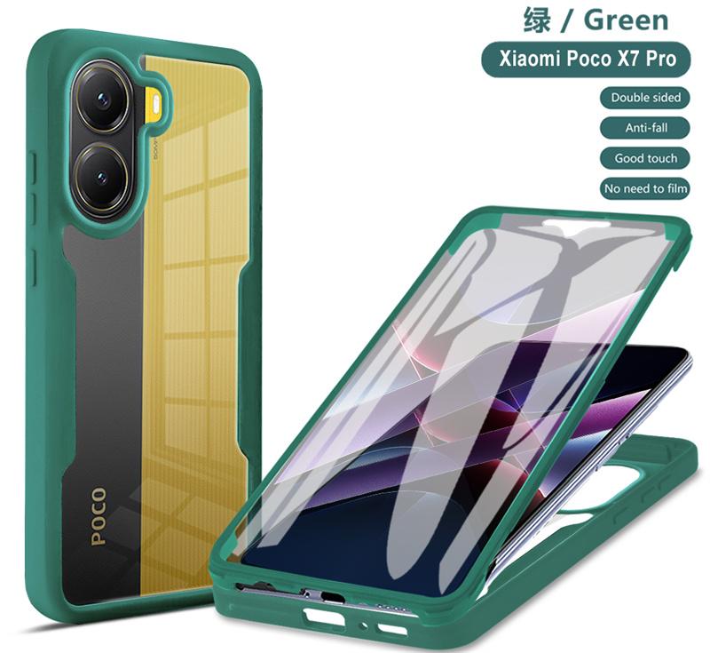 

360 Полностью Противоударный Чехол для Xiaomi Poco X7 Pro 5G Чехол Прозрачная Защитная Крышка Экрана для Pocco Poko Little X7Pro X 7 5G Coque For Poco X7 Pro
