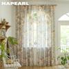 1 Pezzo Tende NAPEARL Stile Campagna Francese con Stampa Floreale e Bordo con Nappe Semitrasparenti per Camera da Letto Soggiorno Finestra Decorazione Casa