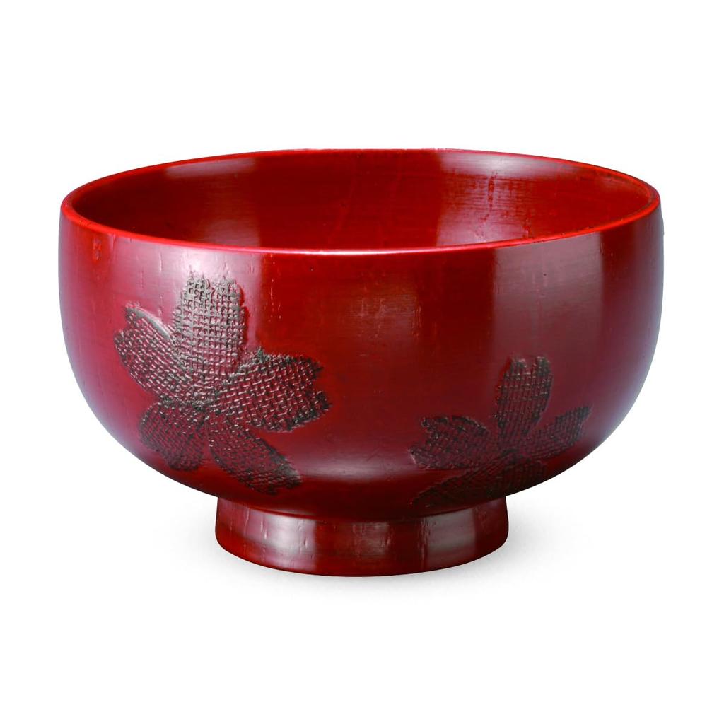 Wooden Soup Bowl Sakura Negoro x Current model J-kitchens 11.3 6.5cm