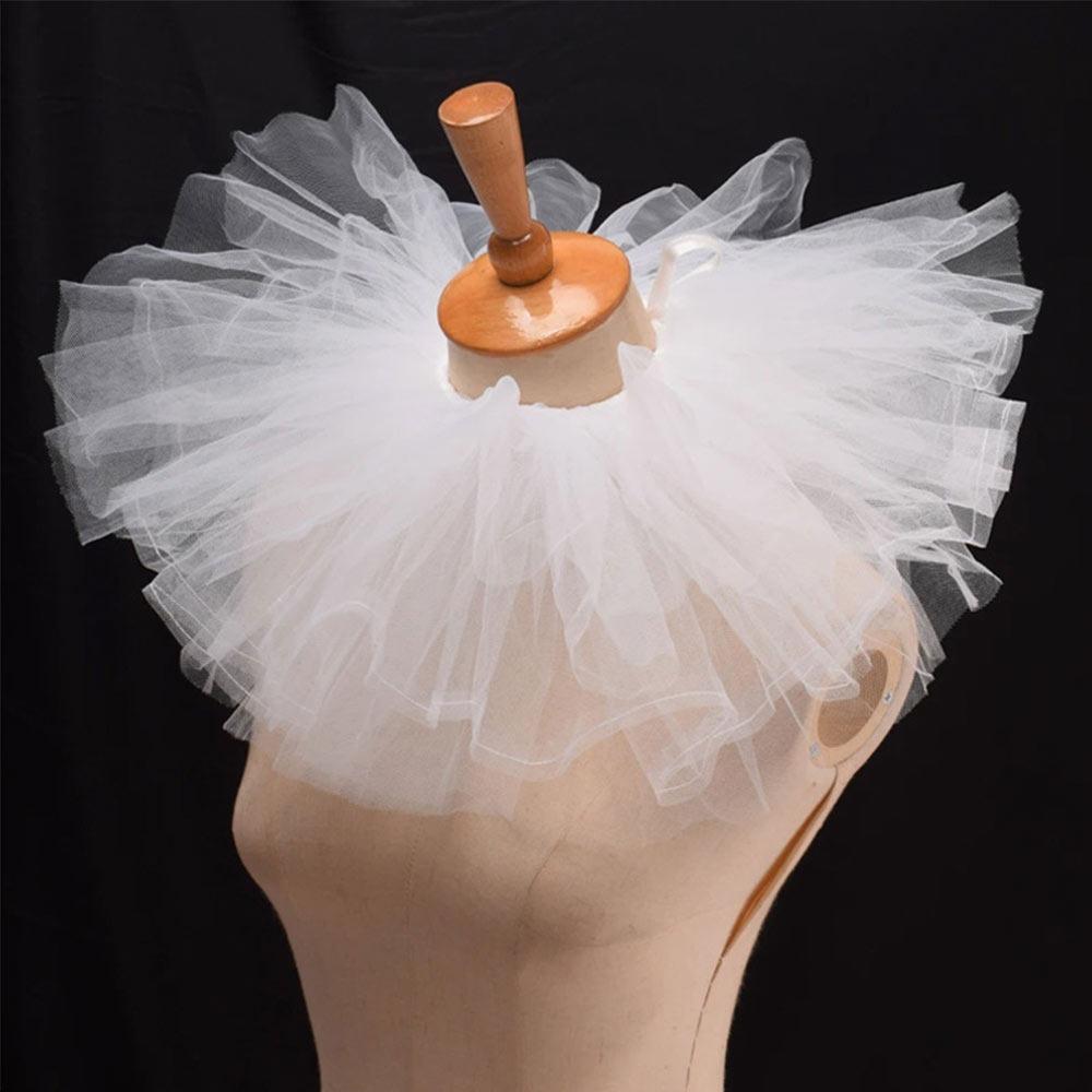 Mode Viktorianischer Falscher Kragen Abnehmbarer Klassischer Jabot-Kragen Vintage Rüschenspitze Bekleidungszubehör Bühne