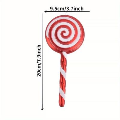 1PC Christmas Decoration Props 20cm Lollipop Decoration Wedding Candy Pendant Home Decoration Party Scene Decoration
