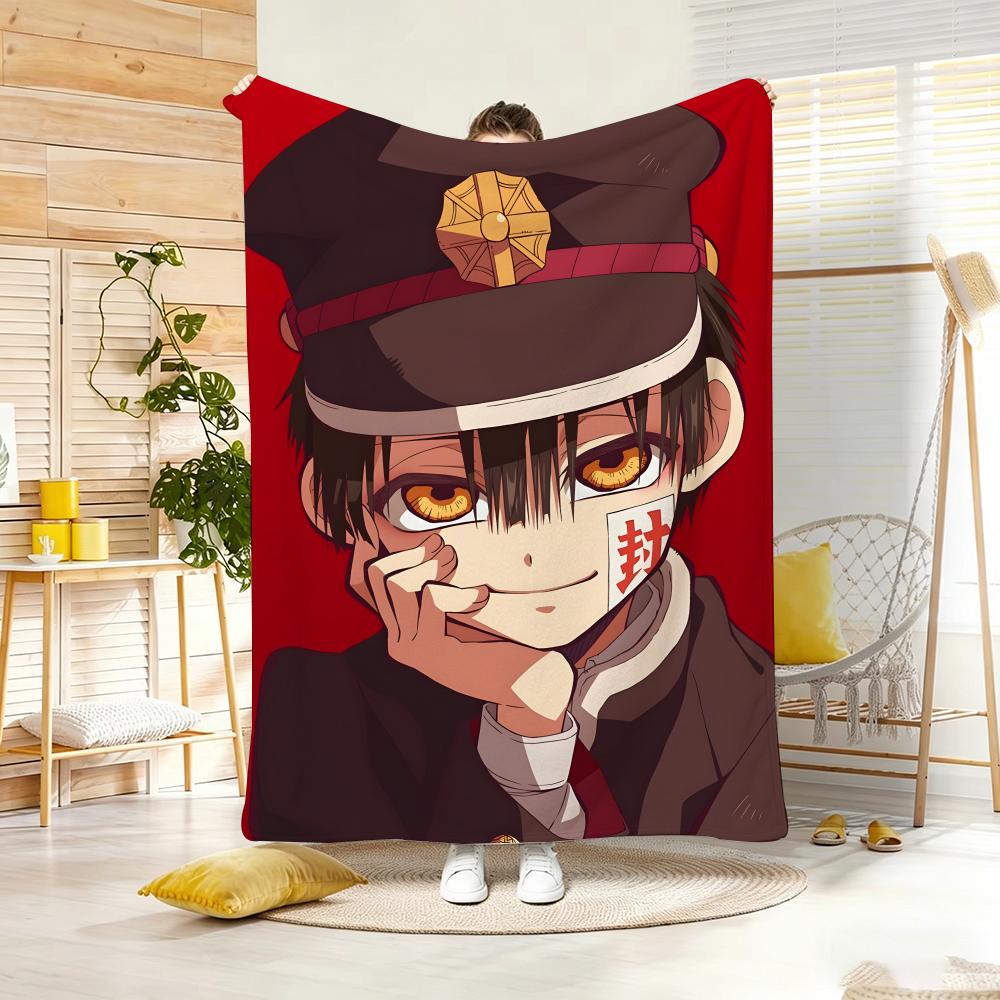 anime character H-HanakoS kunS Throw Lightweight 240g Flannel Blanket Soft Skin-friendly for Summer Cooling