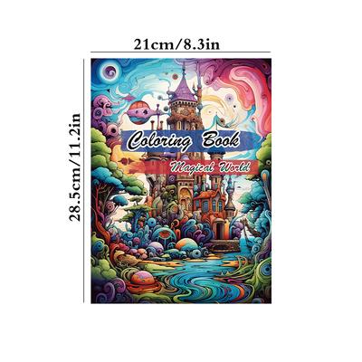 1pc,Adult Coloring Book,Teenagers Coloring Book,25 Different Patterns,100gsm Thick Paper,Stress Relief,Birthday Gift