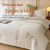 Class A Antibacterial Washed Cotton Quilt: Skin-Friendly, Warm, Thickened Fiber Quilt for Spring & Autumn