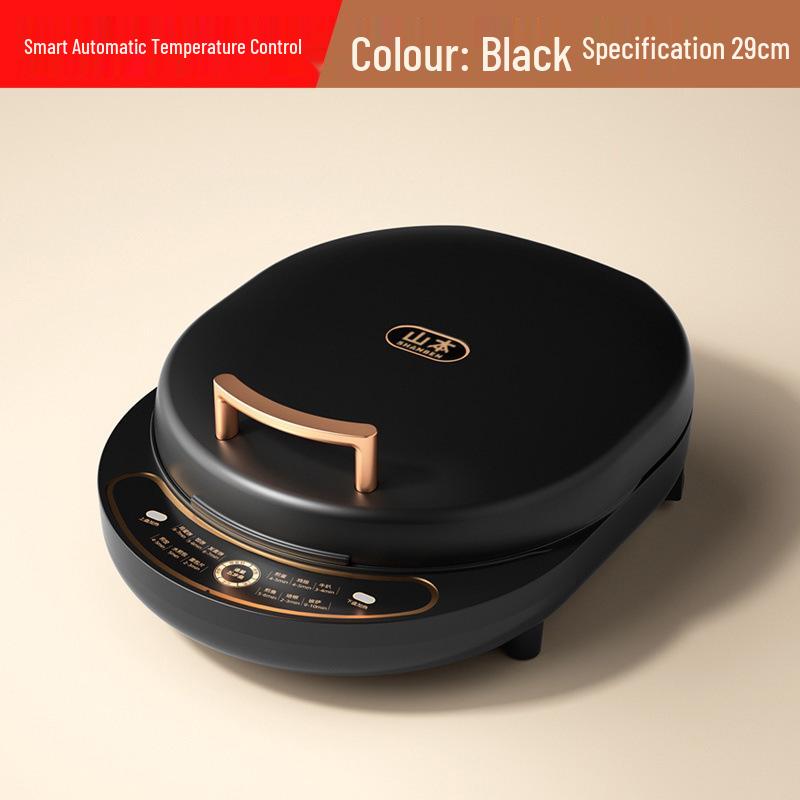 Электрическая двусторонняя сковорода с автоотключением, Углубленная и увеличенная блинница Standard Version