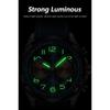 POEDAGAR Luxusní pánské hodinky Quartz Nylonový kožený řemínek Náramkové hodinky Vodotěsné Svítící Chronograf Datum Hodinky Reloj+krabička