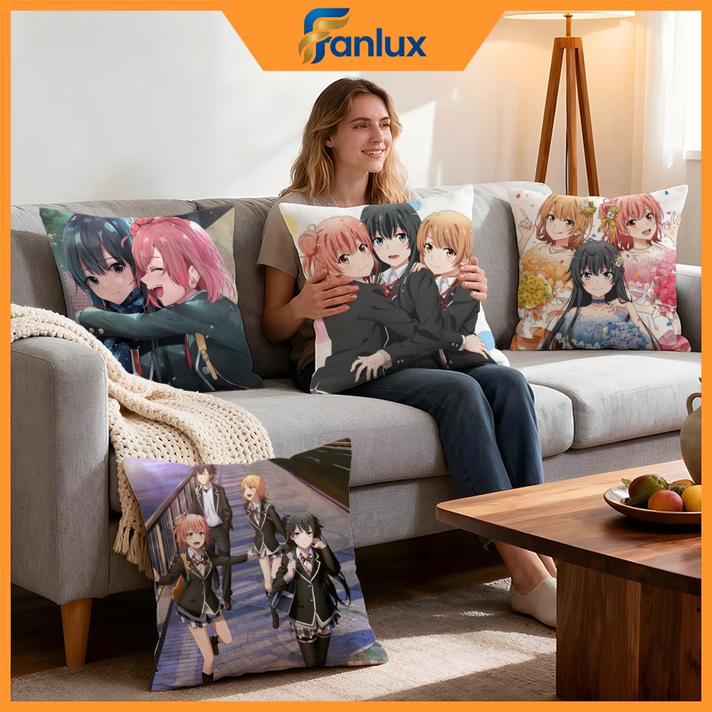 My Teen Romantic Comedy SNAFU Cushion Cover Pcs Decorative CoversSoft Cushion Case for Sofa Couch Decor x x Pillowcases