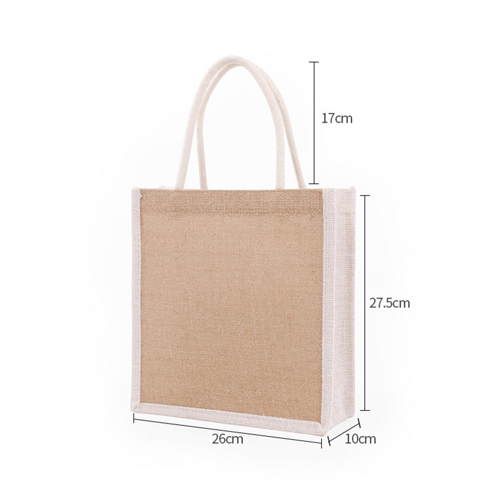 Fashion Linen Tote Bag Lunch Bags Food Storage Handbag Functional Portable Travel Picnic Outdoor Shopping Bag Storage Organizer