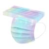 10 Stück Kinder Batik Farbverlauf Bedruckt Dreilagig Proof Einwegmaske