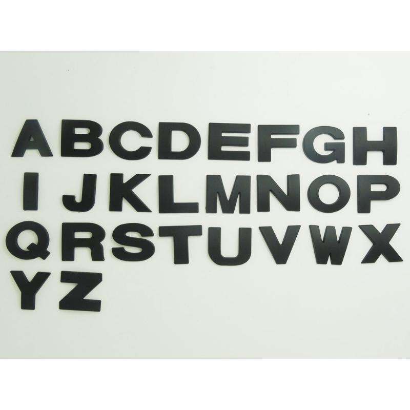 1PC 25mm3D Metal Alphabet Black Badge Letters Numbers Stickers Automobiles Stickers Decoration Car Accessories