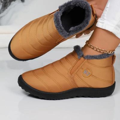Botas de Neve Femininas Moda Sapatos Unissex Slip on Sapatos de Plataforma para Mulheres Inverno Impermeável Botins de Tornozelo de Pelúcia Mulheres Botas De Mujer