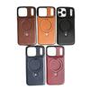 Suitable for iPhone 17 Phone Case Air Apple 17 Pro Max Magnetic Charging Leather Case Anti-drop Stand Business