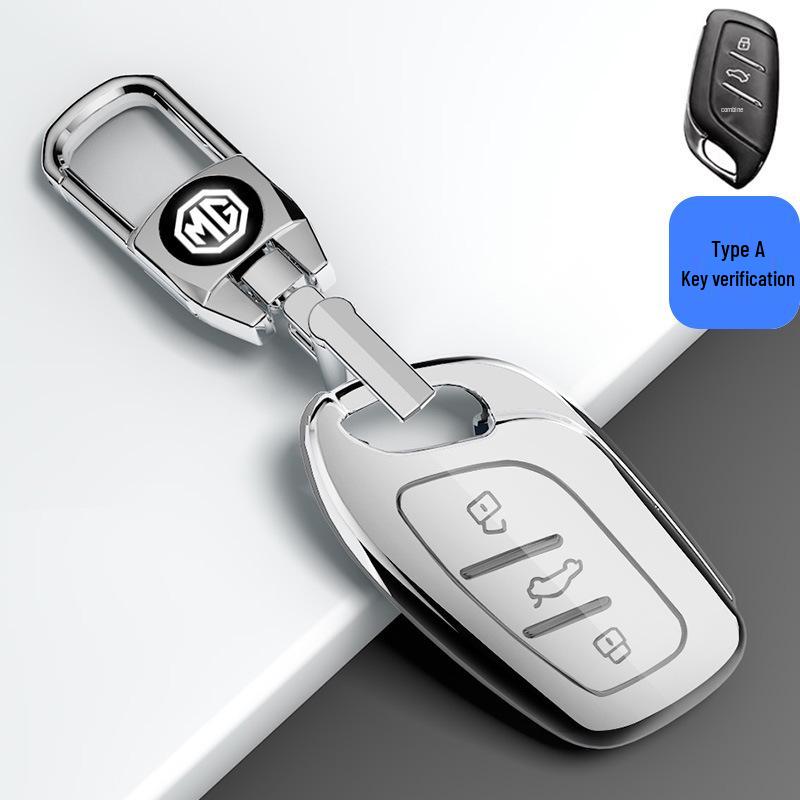 Compatible Key Case for MG 3/5/6, ZS, New Energy, HS, Rui Xing, and MG6 Pro - Third Generation Car Buckle Package