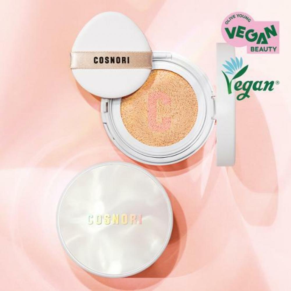 

Kosnori Vegan Blossom Tone Up Cushion Clear 14g Original + 14g Refill