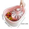 Fruit Cleaner Spinner Large Vegetable Scrubber Manual Salad Drainer Colander Basket Rapid Dry Berry Grape Washer Bowl Kitchen