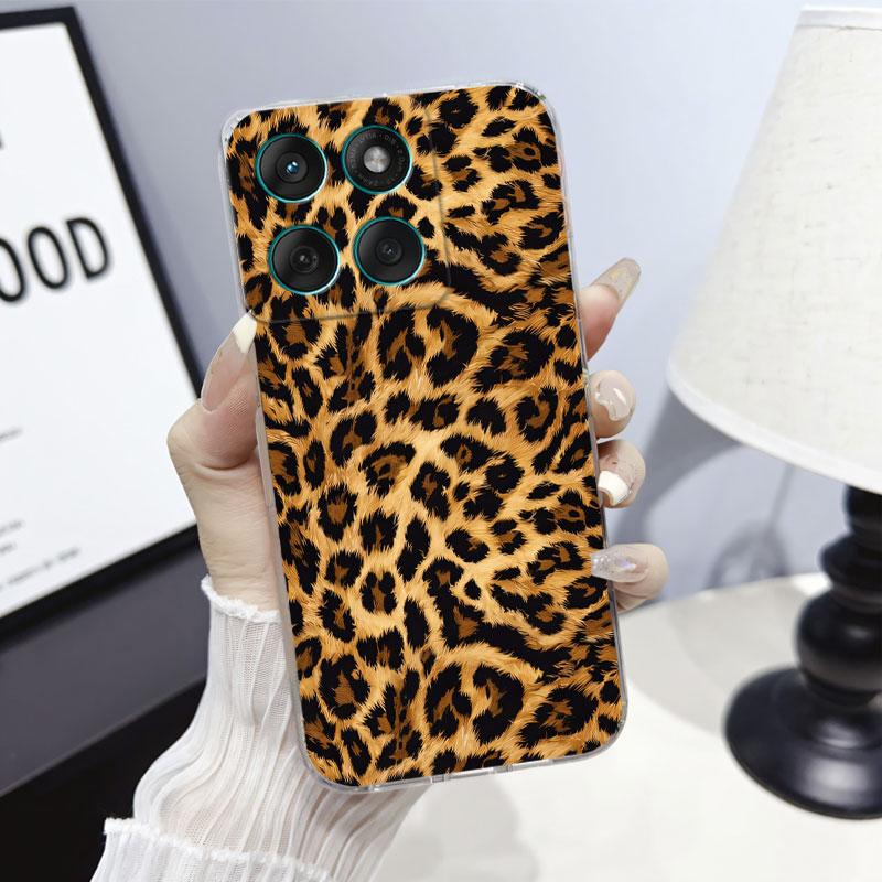 Phone Case For Moto Edge 60 Fusion Case Protect Cover For Motorola Moto Edge 60 Marble Butterfly Print Clear Soft Silicone Funda
