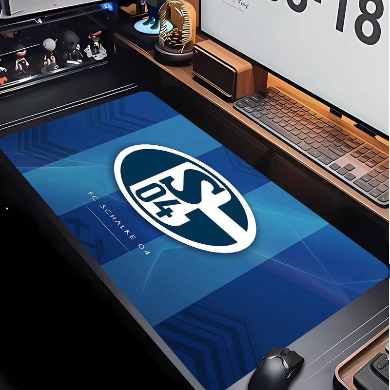 Tappetino per Mouse con Motivo Calcio Schalke 04 Non?Tappetino Mouse da Gioco Antiscivolo con Base in Gomma per Scrivania Ufficio Casa