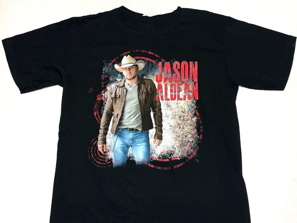 

Vintage Jason Aldean Cotton Black Shirt Unisex Concert S to 5XL EL506 Unisex T-Shirt S
