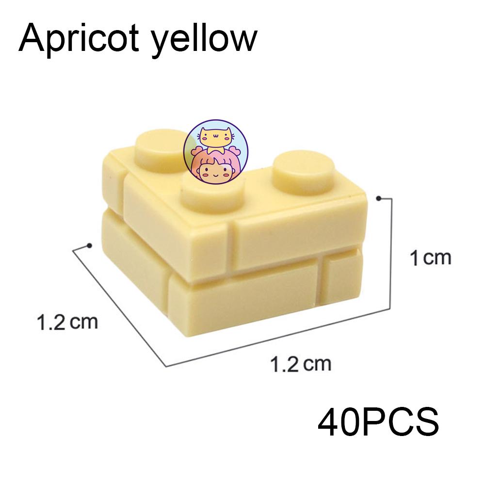 Wall Striped Bricks MOC 2+1 Right Angle Corner L-Shape Building Blocks Toys Palace Castle Figures Military House Transparency