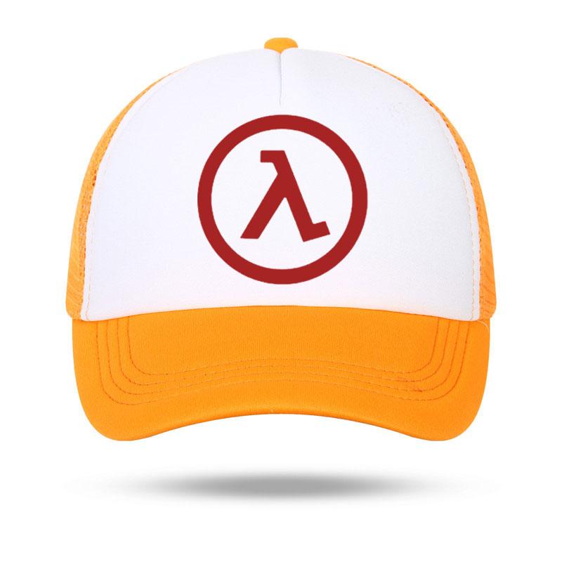 Fashion Casual Half Life Game Logo Print Baseball Caps Unisex Women Parentchild Hats Mesh Visor Outdoor Sun Hat Adjustable Caps