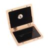 Saxophone Clarinet Reed Case Solid Wood 5 Reeds Holding Storing Box with HygrometerLog Color