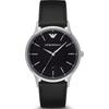 Historical Collection Black Leather Black Men's Quartz Analog AR8035