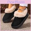 Indoor Slippers For Adults With Antislip Rubber Sole And Warm Plush Lining For Home Use