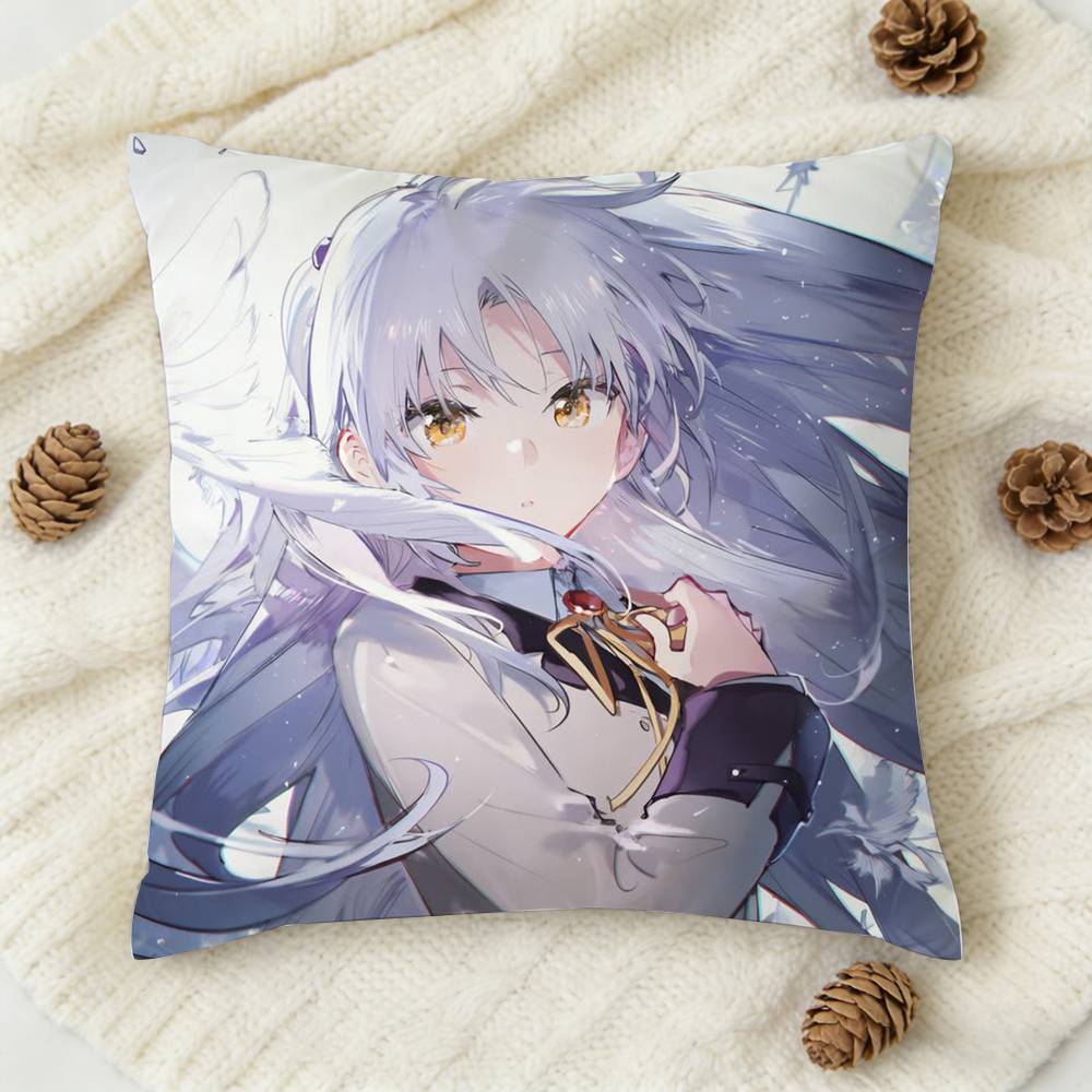 Tachibana Kanade Doublesided Printed Square Decorative Cushion Cover for Sofa Living Room Home Decor