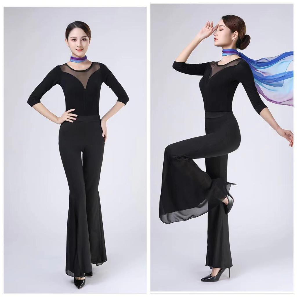 2023 Mesh Bodysuit Set for Dance and Posture Training - Sexy, Elegant, and Slimming