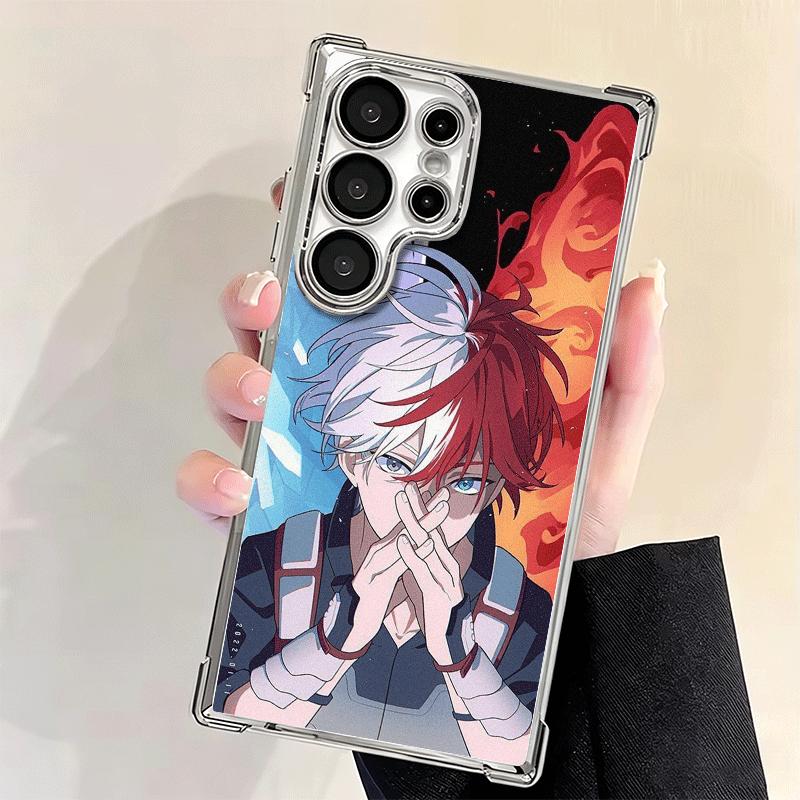 MHA My Hero Todoroki Shoto Weiche Handyhülle Für Samsung Galaxy S26 Ultra S25 Edge S24 FE S23 Plus S22 S21 + S20 Galvanisiert Anti-Fall