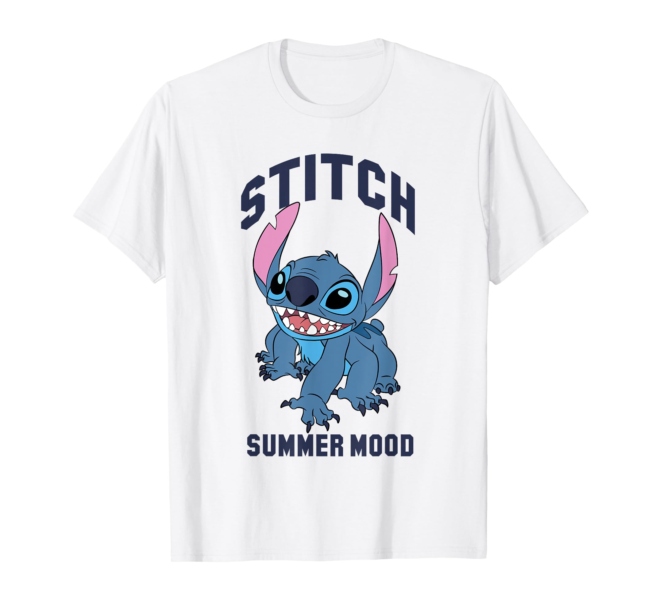 

Disney Lilo Stitch Happy Summer Mood Big Bust Portrait & T-Shirt белый