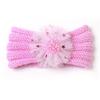 New children's winter warm headband, cute baby creative flower headscarf, baby knitted headband