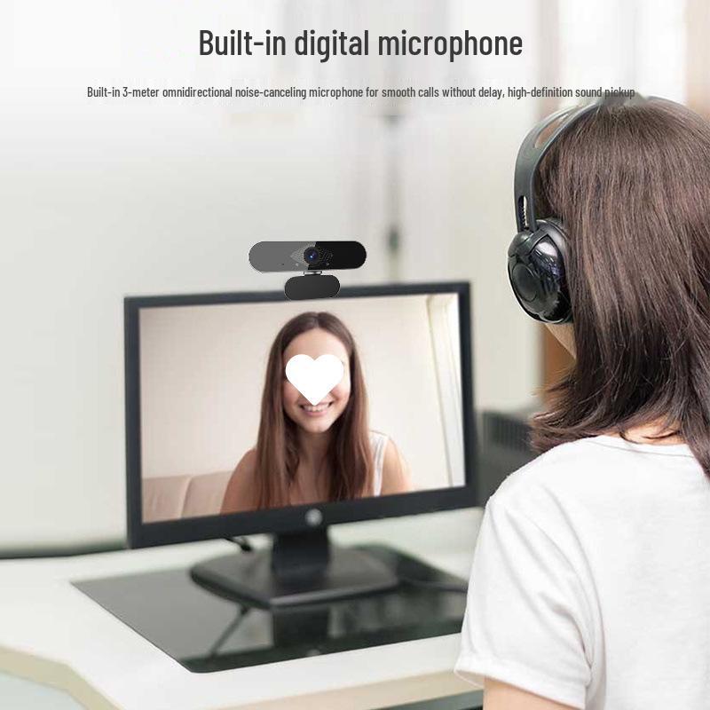HD Webcam for Online Classes, Exams, Streaming, or Home Use on Desktop & Laptop