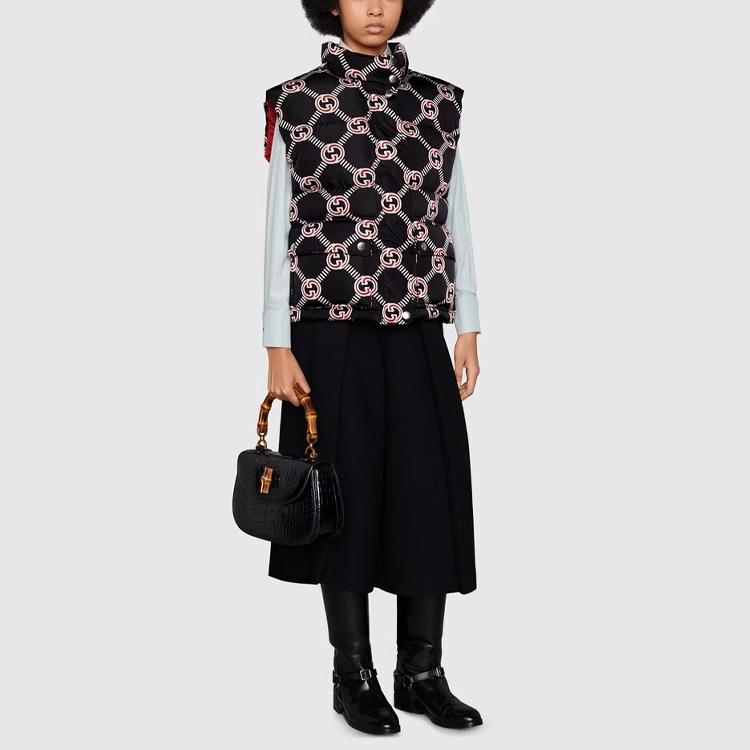 GUCCI Interlocking G Down Vest Black 665137-Z8AS4-1072