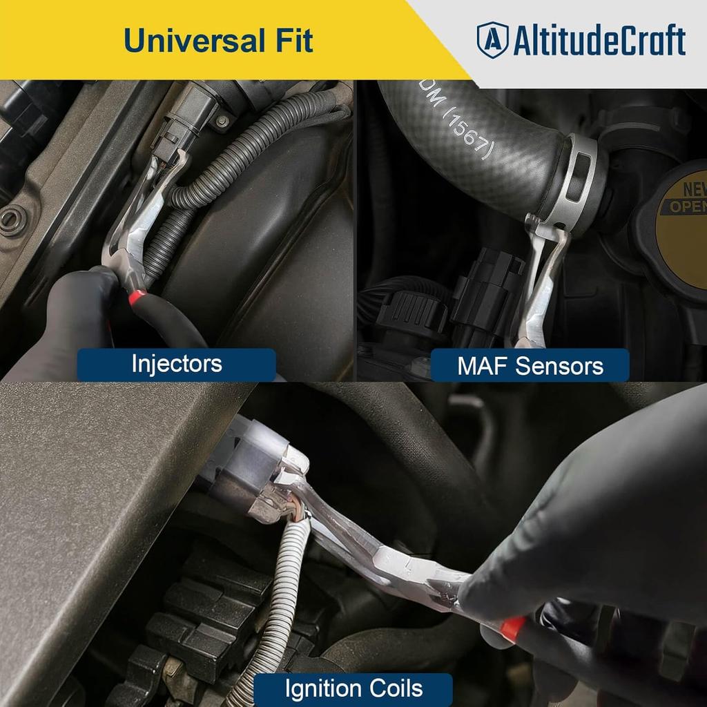 Electrical Disconnect Pliers 2-Piece Set, Includes Straight and 60° Angled Electric Disconnect Pliers for Automotive Connectors