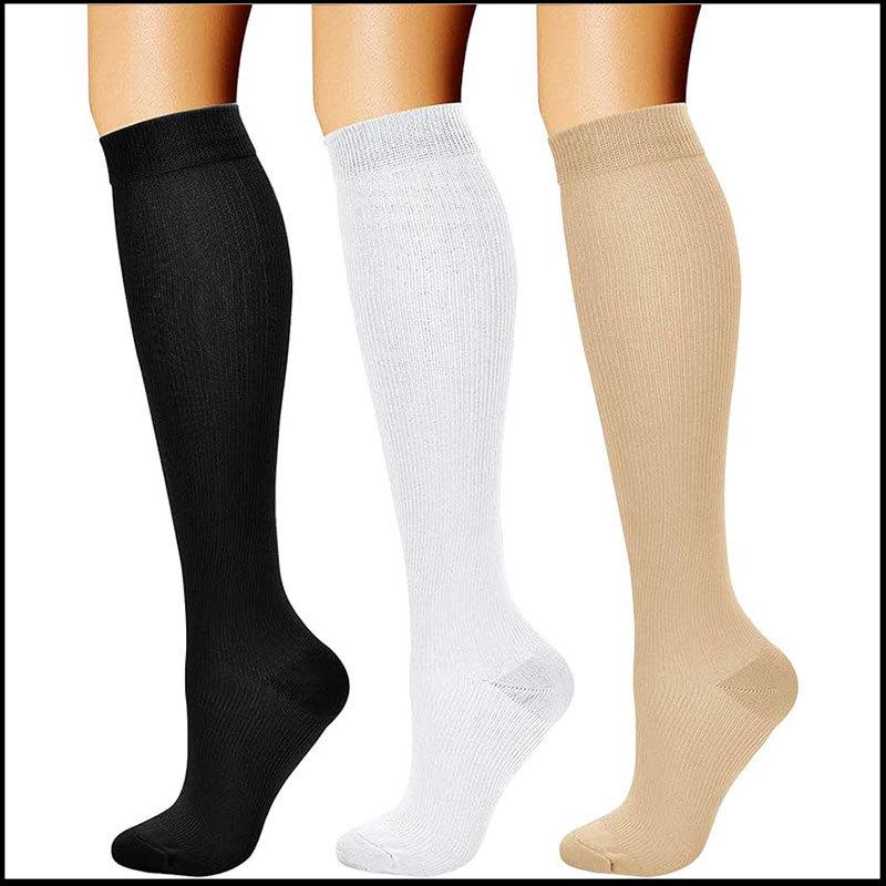 Compression Knee-high Socks Set for Running and Sports - Graduated Support, Multiple Pairs (3/4/6/8)