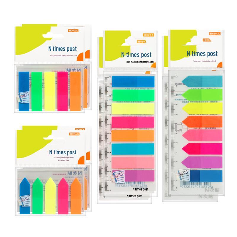STICK N Transparent Fluorescent Index Tabs Combo Pack