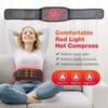 Heated Lumbar Support Belt Heating Pad for Back Pains Relief with Vibrating Massage Rechargeable Battery Comfortable Fit