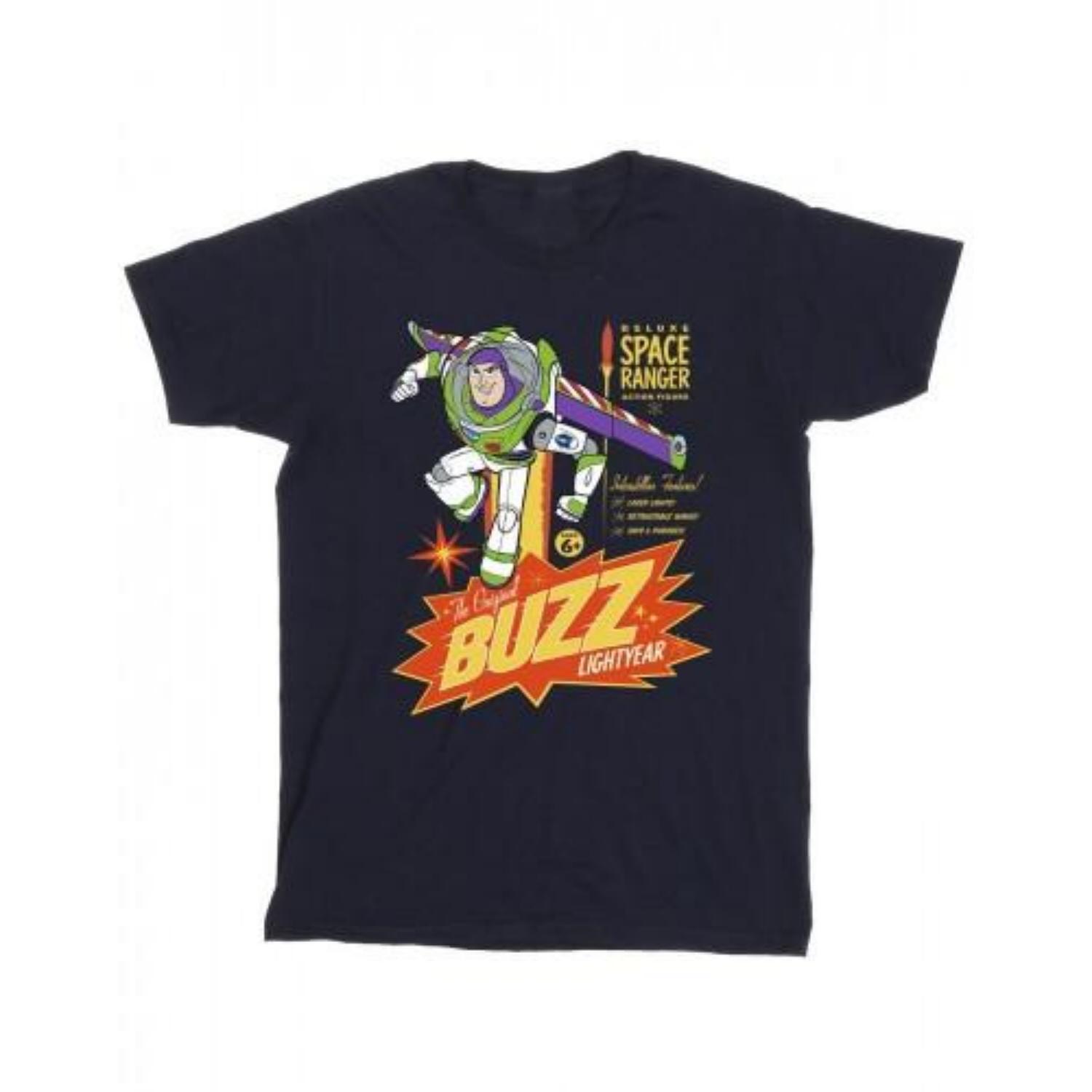 Disney Mens Toy Story Buzz Lightyear Space T-Shirt S чёрный