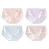4 Pack Briefs Teenage Girls Cotton Underwear Comfort Stretchy Triangle Panties for Teens