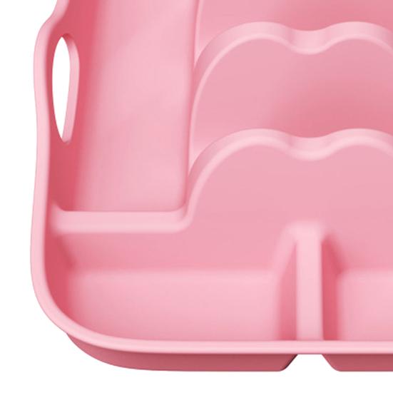 Silicone Taco Tray Burrito Serving Dish with Handles Dividers Heat Resistant Non-Slip Base Dishwasher Safe Tortilla Rack